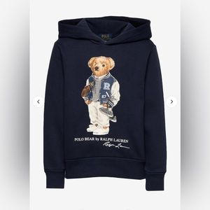 Boys Ralph Lauren Polo Bear football Hoodie - 4T